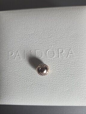 Pandora Rose Gold Pavé Spacer Charm with Sparkle